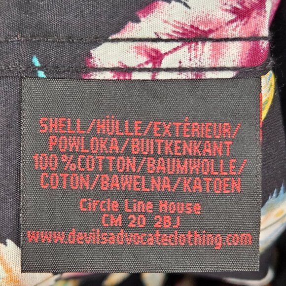 NWT Devil's Advocate Multicolor Feather Button-Down Floral Shirt $80 Men's Sz XL - Picture 9 of 10